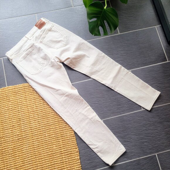 Abercrombie & Fitch Vintage Stretch 90s Slim White/Off White Jeans Men's W32xL32 - Picture 7 of 8